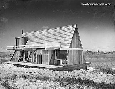 Casa de diseño prismático Las casas en la playa.