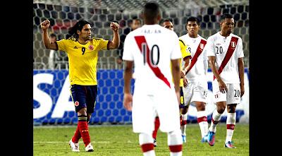 Perú 0 - Colombia 1, Eliminatorias Brasil 2014
