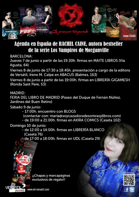 Rachel Caine y Francesc Miralles ¡próximas fimas! Rachel Caine y Francesc Miralles ¡próximas fimas!