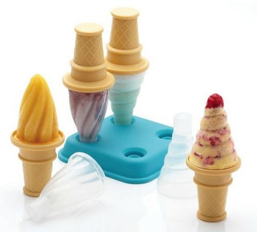 Molde para helados con forma de cucurucho Moldes helados infantiles