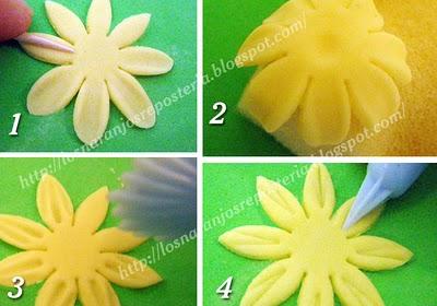 Como modelar una flor de varias formas distintas con un mismo cortador Como modelar una flor de varias formas distintas con un mismo cortador