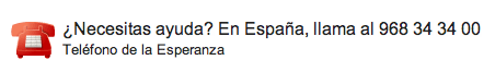 Suicidarse. Telefono de la Esperanza España Telefono de la Esperanza de España