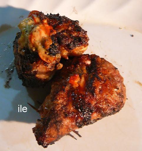 Mollejas rellenas con queso azul Mollejas rellenas con queso azul