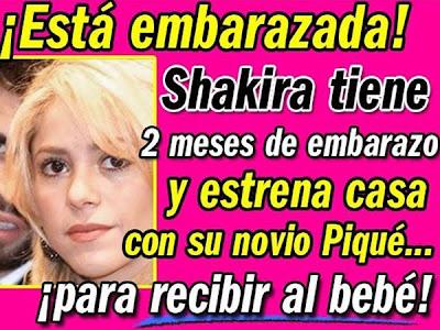 Shakira desmiente estar embarazada del futbolista Piqué