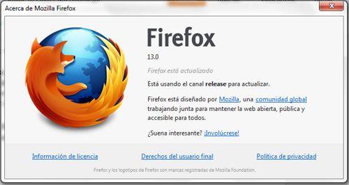 Firefox 13 Listo Para Descargar Firefox 13 Listo Para Descargar