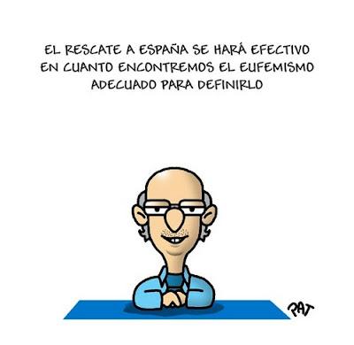 El Préstamo-Rescate a España y Rajoy se va a ver un partido fútbol.