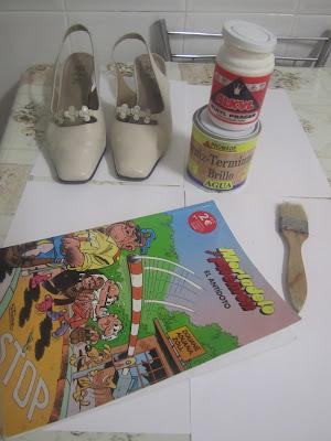 Renovar zapatos con cómics Renovar zapatos con cómics