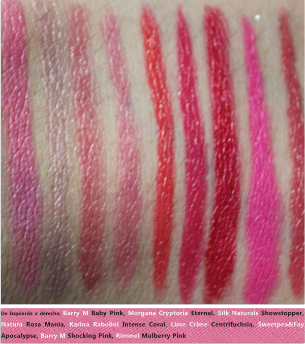 Swatch-o-rama! Todos mis labiales rosados Swatch-o-rama! Todos mis labiales rosados