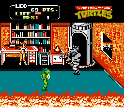 Teenage Mutant Ninja Turtles - Arcade Game (NES)