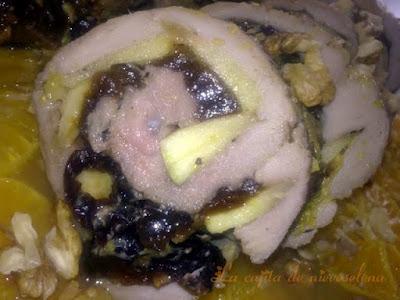 Solomillo relleno en salsa agridulce Solomillo relleno en salsa agridulce