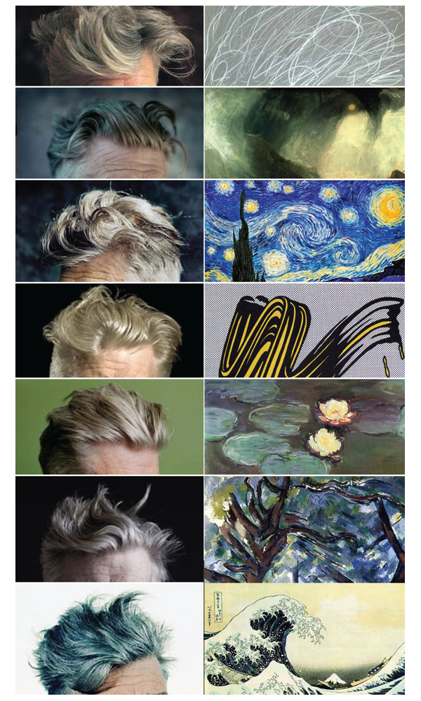 ¿Es el peinado de David Lynch una clásica obra de arte?
