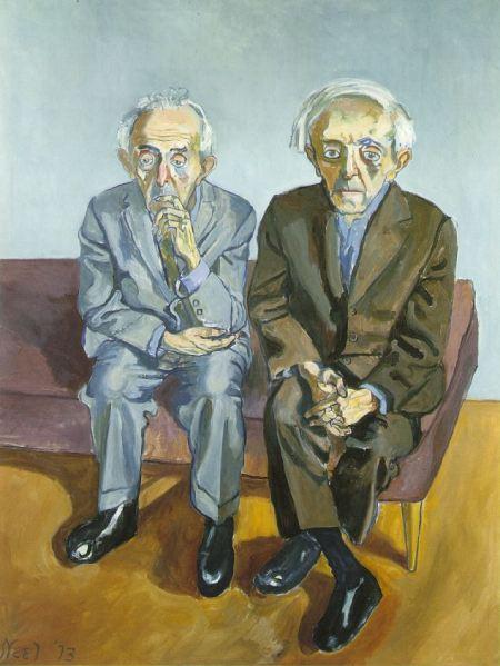 Alice Neel: The Soyer Brothers, 1973