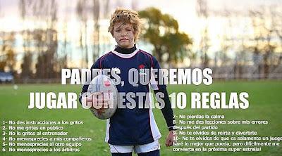 Padres, queremos jugar a rugby con estas 10 reglas