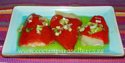 Pimientos del piquillo rellenos de Idiazábal