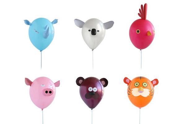 globos de colores de animales