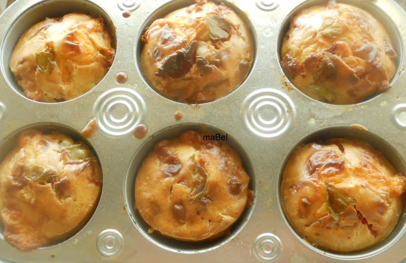 Muffins de pizza - Pepperoni Pizza Puffs