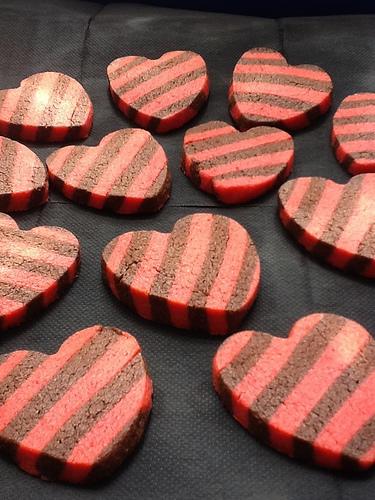 Galletas Corazón Rayado