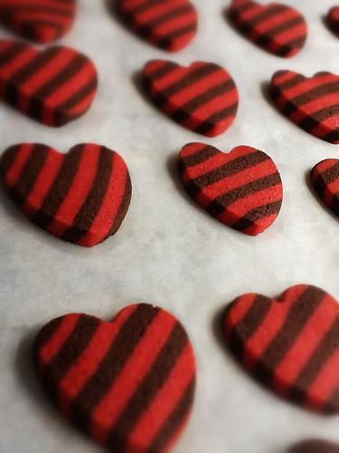 Galletas Corazón Rayado