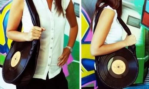 Bolsos bandolera de discos de vinilo Dale otra vida a los discos de vinilo