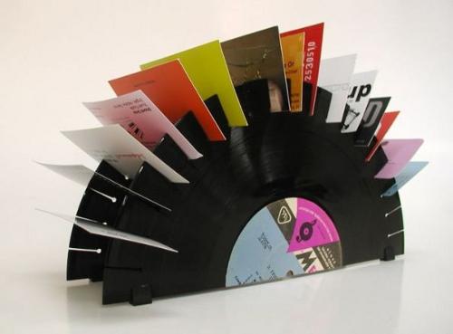 Tarjetero de discos de vinilo Dale otra vida a los discos de vinilo