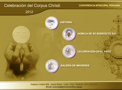 CONFERENCIA EPISCOPAL RECOPILA TODA LA INFORMACIÓN REFERIDA A LA CELEBRACIÓN DEL CORPUS CHRISTI EN EL PERÚ