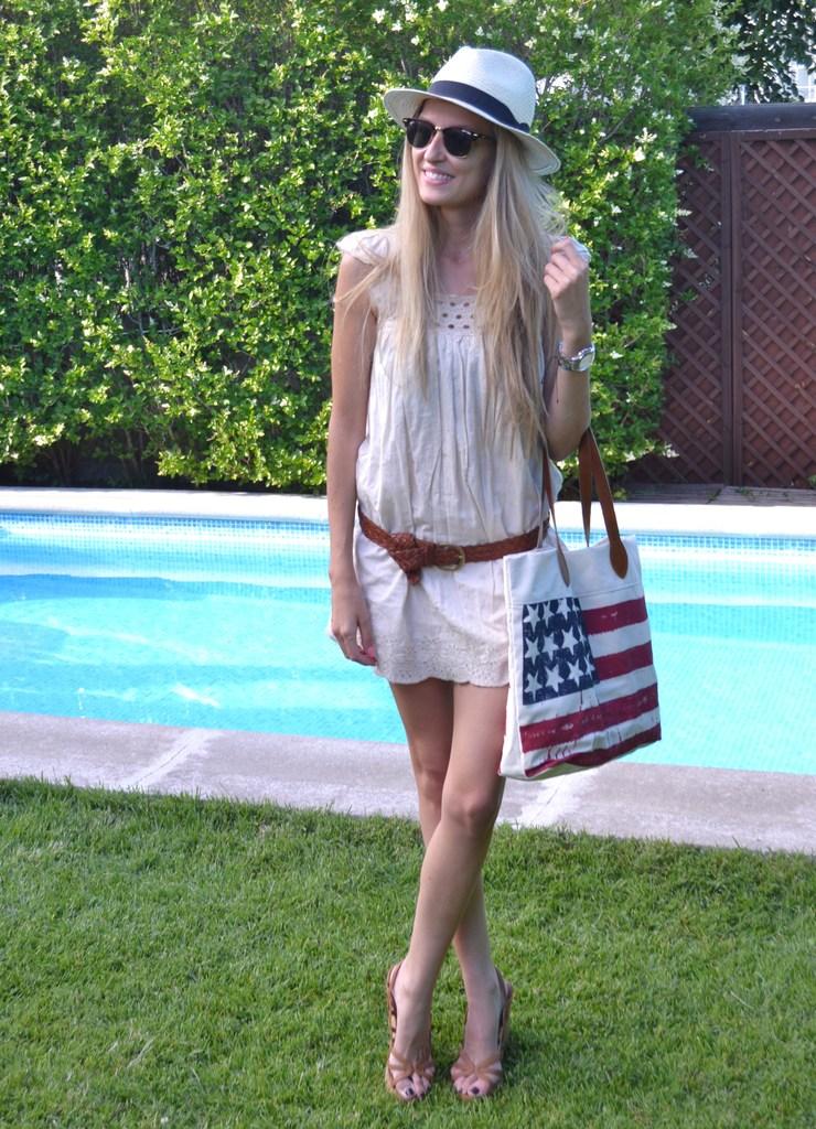 White and flags White and flags