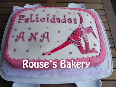 Tarta de cumpleaños para una gimnasta