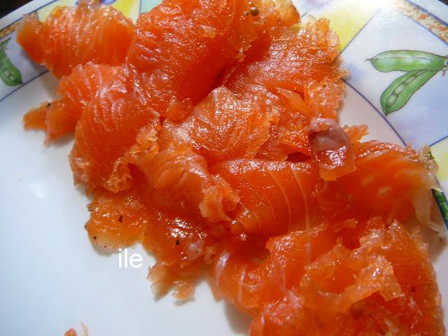 Gravlax de salmon Gravlax de salmon
