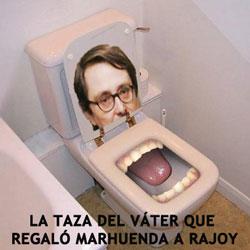 taza del vater de Moncloa regalo de Marhuenda a Rajoy