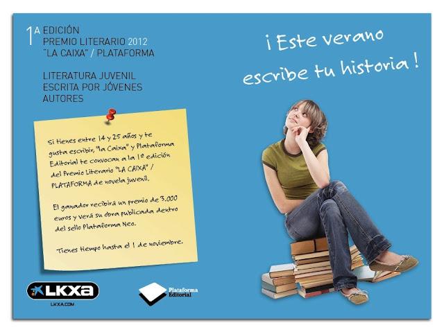 Plataforma Neo y La Caixa convocan un concurso de literatura para jóvenes.