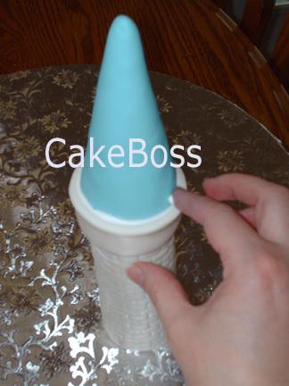 Paso a paso: Tarta castillo de princesas tocar los bordes o aguja