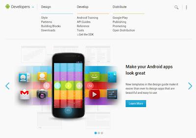 Google rediseña el sitio oficial para desarrolladores Android Google rediseña el sitio oficial para desarrolladores Android