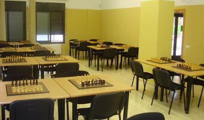 Sala de juego del Club Ajedrez Mollet