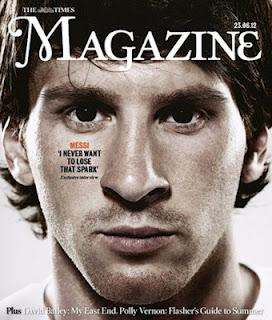Messi, portada del Magazine de The Times