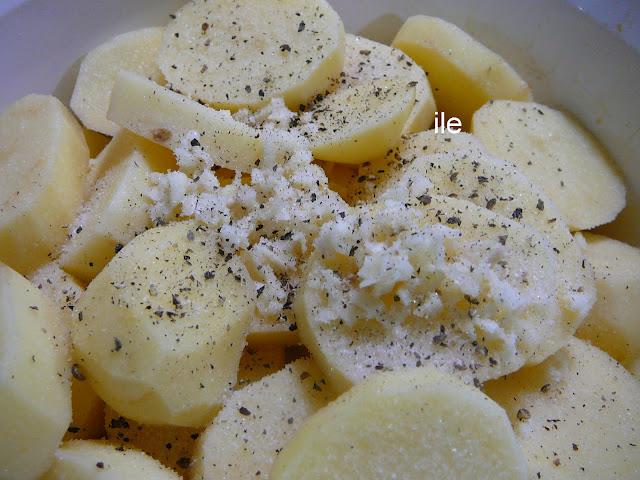 Papas a la crema - Patatas con nata