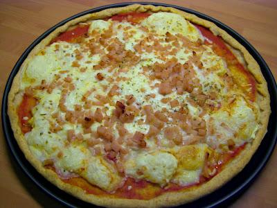PIZZA MARGARITA CON JAMON PIZZA MARGARITA CON JAMON