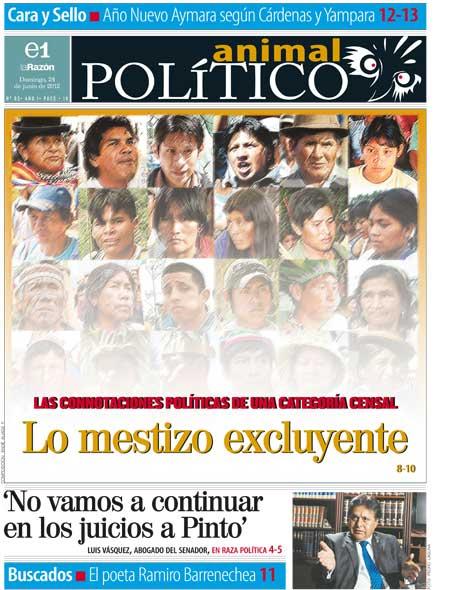 CENSO 2012: Lo ‘mestizo’... una expresión de la ‘exclusión inclusiva’ CENSO 2012: Lo ‘mestizo’... una expresión de la ‘exclusión inclusiva’