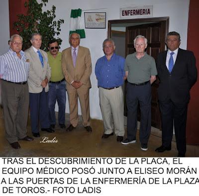 CENTENARIO DE LA PLAZA DE POZOBLANCO: HOMENAJE A ELISEO MORÁN, CIRUJANO JEFE DE LA PLAZA DE TOROS CENTENARIO DE LA PLAZA DE POZOBLANCO: HOMENAJE A ELISEO MORÁN, CIRUJANO JEFE DE LA PLAZA DE TOROS