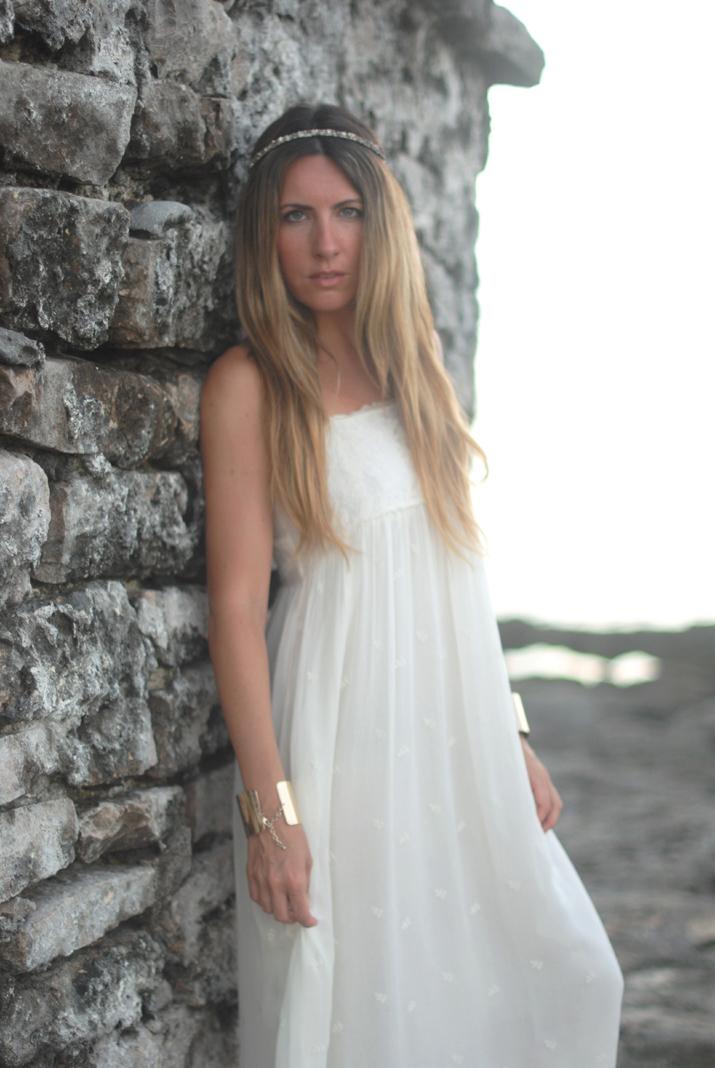 Vestido blanco en el blog de moda Mes Voyages à Paris. Fotos en Riviera Maya. Look para San Juan