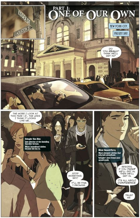 Novela gráfica de Los Sangre Azul: Hyperion Teen revela varias páginas