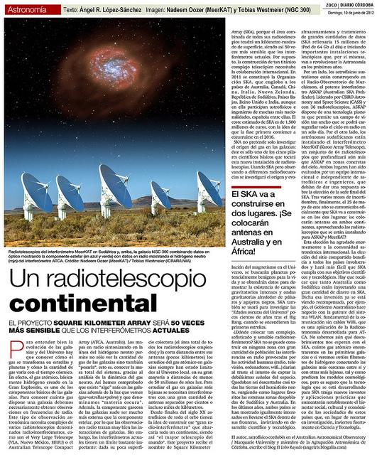 Zoco Astronomía: Un Radiotelescopio Continental Zoco Astronomía: Un Radiotelescopio Continental