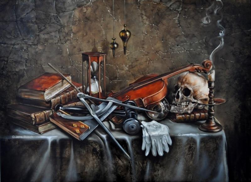 Jens Rusch, artista masón Imagen: Vanitas vanitatum.jpg
