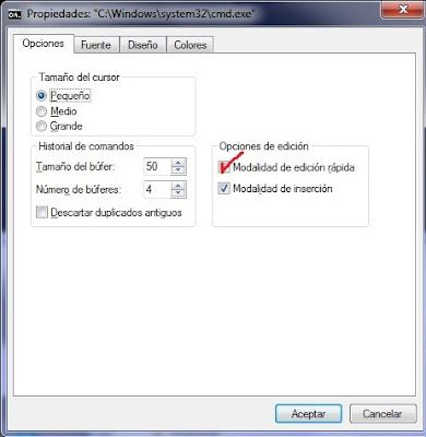 Como Pegar texto en CMD de Windows (pantalla negra)