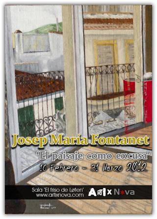 Cartel exposición Josep María Fontanet Cartel exposición Josep María Fontanet