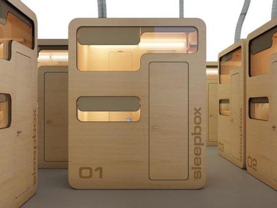 HabitacionCaja7 Pequeña habitación en una caja para aeropuertos y estaciones – Sleepbox
