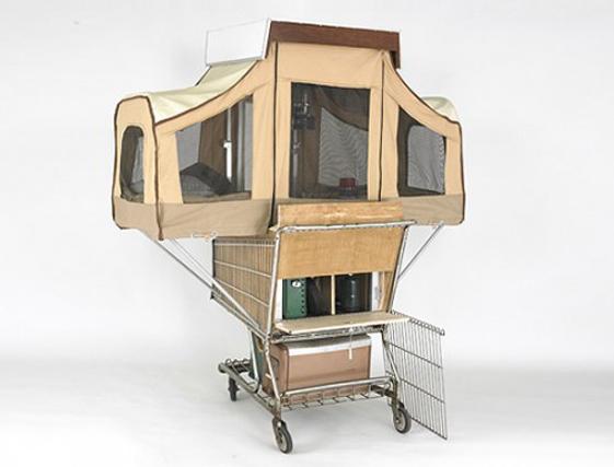 HabitacionCaja1 Carrito de la compra tienda de campaña desplegable