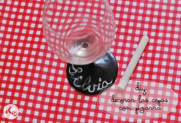 DIY. Blackboard decoration for glasses DIY. Blackboard decoration for glasses