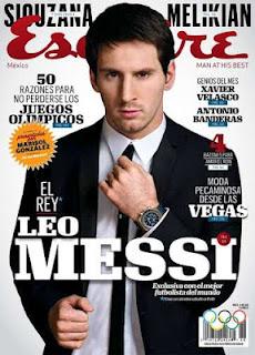 Messi en la tapa de la revista Esquire