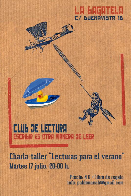 catelpablo “Escribir es otra manera de leer” propone clase abierta: “Lecturas para el verano”