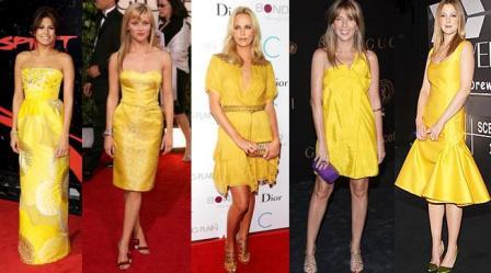Tendencias: amarillo, pura vitamina. Las celebrities lo adoran. ¿Te atreves?
